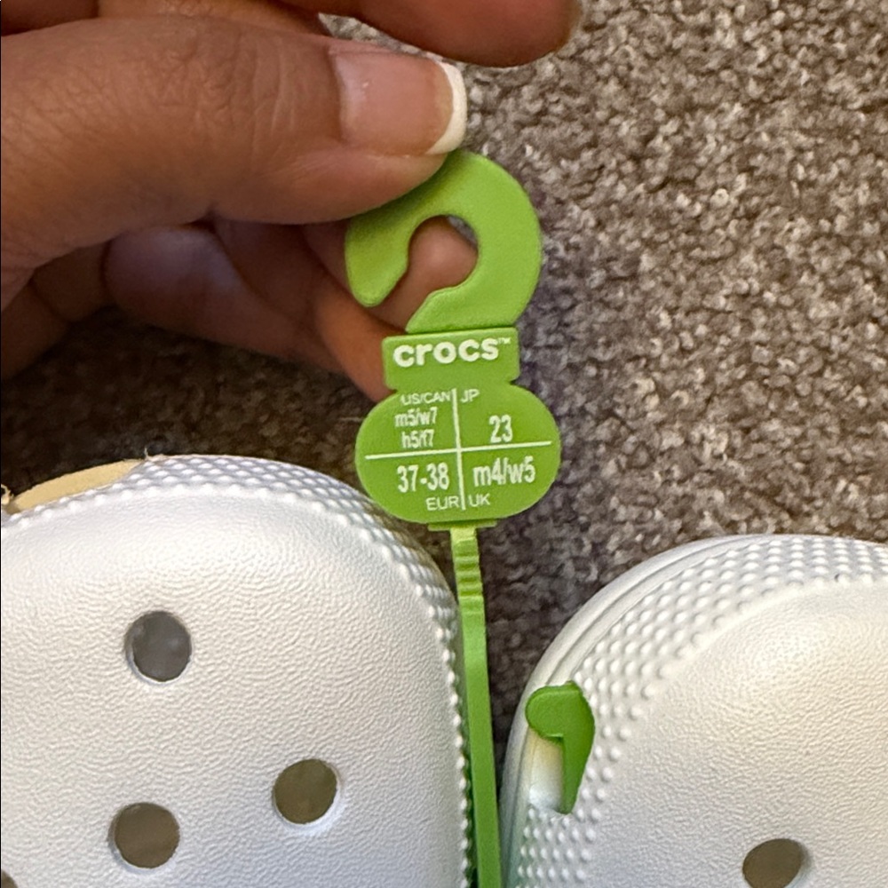 CROCS Kids' Classic Clog in White - Picture 2 of 3